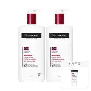 뉴트로지나 인텐스 리페어 시카 에멀젼 450ml, 2개+증정(인텐스 리페어 시카 에멀젼 88ml, 1개)