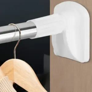 무타공 사각 큰발 압축봉 4size 튼튼한 두톰한 고무 길이조절 커튼 봉걸이 압축봉