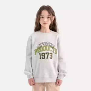 [아웃도어 프로덕츠 키즈]에센셜 그래픽 맨투맨 (오트밀) OD253IMM02_OTM