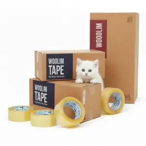 우림 투명 박스테이프 80M 100M 포장 이사 OPP 택배 / L40-더블경포장(80MX40개)투명