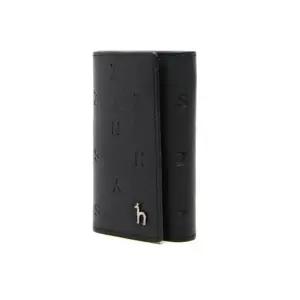 [헤지스](대구신세계)블랙 가죽 레터링 패턴 실퍼 퍼피로고 키홀더 HJWA5E566BK