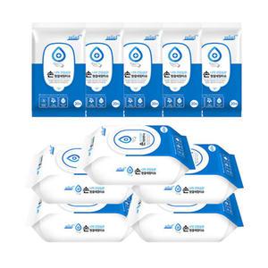 릴리프 손소독 손 세정티슈 20매x5개(휴대용)+60매x5개(캡형) 손소독제 물티슈 에탄올 함유