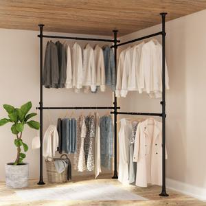 리우리빙 두배커진행거 4단 38mm 블랙/화이트