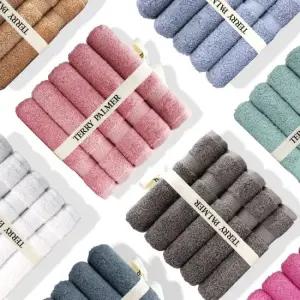 테리파머 180g 다이아보더 호텔수건 10장 고급 수건세트 타올