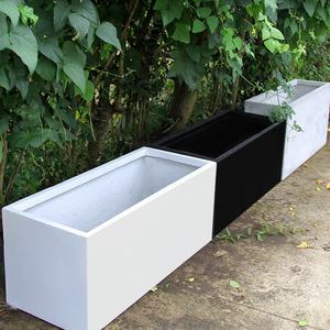 대형 사각 화분 초대형 공원 꽃 도로 상가 긴 테라스