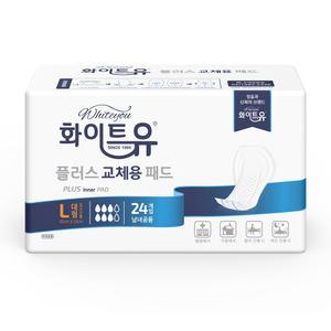 MD 화이트유 플러스 교체용 패드 대형 24장 4팩 1박스
