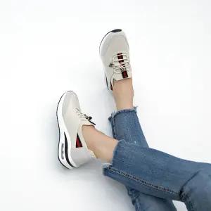 슈즈앤클럽 (천연소가죽) 푹신하고 쿠션좋은 에어굽 스니커즈 키높이 5cm