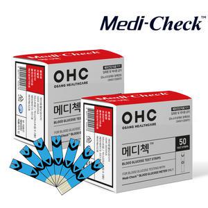 메디첵 혈당시험지 개인용 혈당검사지 2박스 100매 Medi-Check