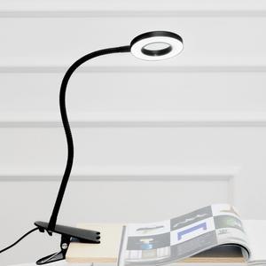 플랜룩스 링코 집게형 LED스탠드 책상 침대 독서등 USB 조명, 흑색