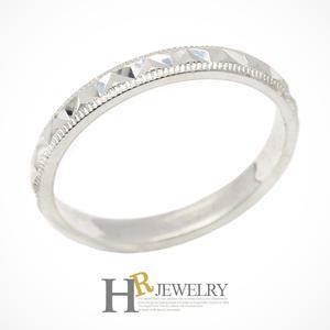 실버92.5정품)예쁜(HR)실버 브이 커팅 반지(2.5mm)(NO.23200)