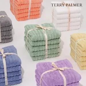 테리파머 무형광 200g 웨이브/페르소나 호텔수건 10장 수건 타올 타월 세트 코마사 리본선물포장 세면 목욕 답례품 미국목화면 오이코텍스