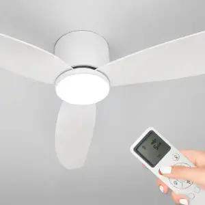 천장 실링팬 조명 LED + 리모컨 포함 거실 카페 천정선풍기 실링펜 안방 / 설치 시공