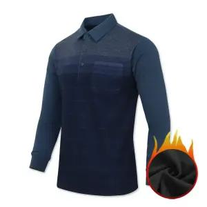 중년남성티셔츠 기모 카라티 긴팔 아빠옷 상의 겨울