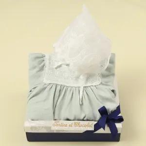 (출산 백일돌선물세트) 로망디바디슈트+레이스고깔모 TTNMBO011M-178