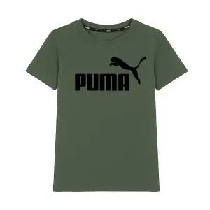 푸마 PUMA 에센셜 로고 K 여성 아동 주니어 반팔티 반팔 티셔츠 머틀그린 586960-31