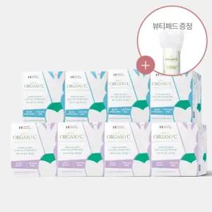 [콜만] 유기농 순면 생리대 8팩 세트 (중소4+중대4)