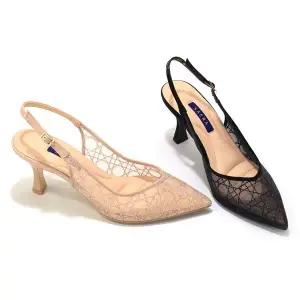 갤러리아 SAERA 세라 여성 스틸레토 망사 슬링백 샌들 S24G008 2컬러 7CM