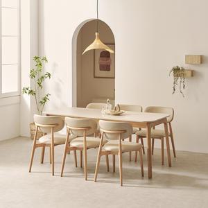 한샘몰pick 보니애 오로라 세라믹식탁 세트 6인용 양면 원목 1800 (의자6)