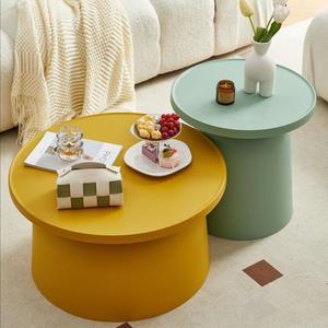 낮은 커피테이블 좌식 거실 탁자 원형 예쁜 좌탁 유럽 디자인 인테리어