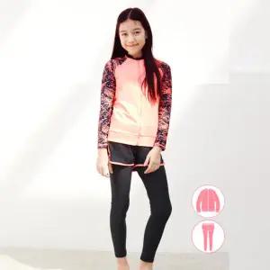 베이직엘르 여아동 레깅스 래쉬가드 세트 생존수영복 BEG-T601P