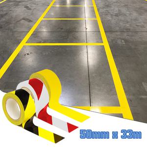 2개 바닥 라인 테이프 50mm x 33m 안전 경고