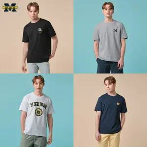 [하프클럽/미시간 유니버시티]남성 캐주얼 반팔 티셔츠 4종세트