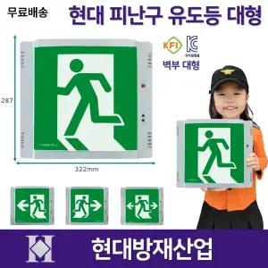현대 피난구 대형 유도등 벽부형 /좌방향 우방향 양방향 대형벽부 /도매업체 /라윤이