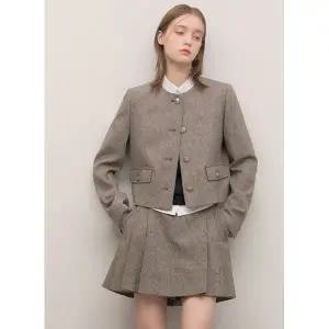 [롯데백화점]시스티나 울 블렌드 라운드넥 자켓 -AWWJKO31710