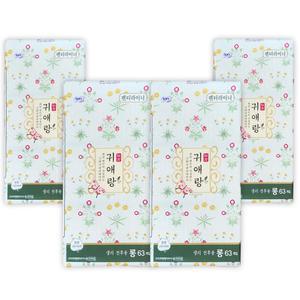 소피 쏘피 귀애랑 생리대 라이너 롱 63매 4팩