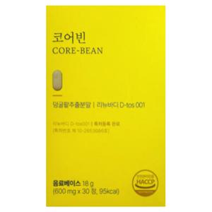 유로디에트 코어빈 600mg x 30정 1박스 덩굴팥추출분말
