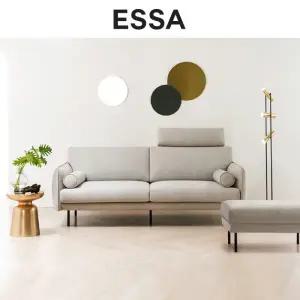 [롯데백화점]에싸 비트 3인 러스티카 패브릭 소파+스툴+헤드레스트