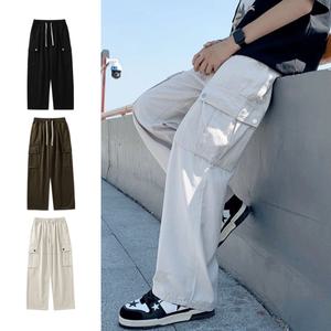 남성 카고팬츠 밴딩 와이드 캐주얼 워크 면바지 3컬러