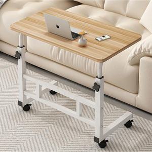 원목 1인용 높낮이조절 이동식 심플 스틸책상 사이드테이블
