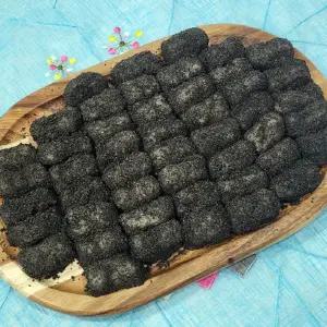 30년전통 흑임자 인절미 40개 720g 흑임자떡 검은깨 인절미 떡 흑임자 찹쌀떡 깨떡 흑임자 찰떡 찹쌀인절미