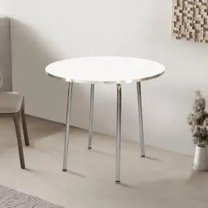 /가구느낌 라운드테이블 800원형 2인 4인 카페 화이트 식탁