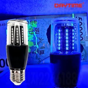 데이타임 7.5W UV 블랙라이트 LED 전구 형광 감별 E26 나이트클럽 조명