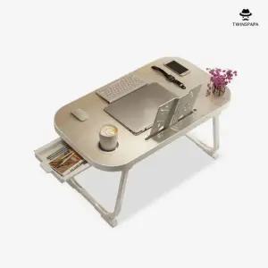 라운드형 접이식 다용도 노트북 테이블 P0000TXF