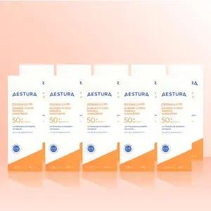 더마 유브이365 장벽수분 무기자차 선크림 40ml (SPF50+) x 10개 / iuy / 미니선크림