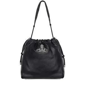 비비안웨스트우드 25FW 블랙 힐러리 버킷백 4302002RU S000D N403