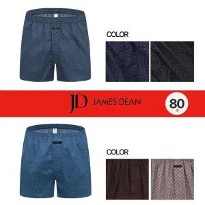 제임스딘 프리미엄 면 실크 80수 주자직 트렁크 사각팬티 6종세트