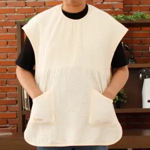 예꼬맘 아빠 턱받이 순면 거즈 아기 육아 앞치마 조끼