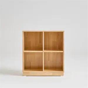 우아미가구 리빈 고무나무 2단 2칸 책장