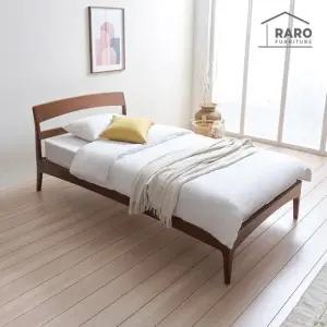 라로퍼니처 알렉스 고무나무 원목 슈퍼싱글 침대 SS 40T 라텍스매트 포함