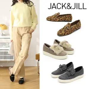 [잭앤질][잭앤질 슈즈] 부드러운 털안감 슬립온플랫블로퍼 4종택1