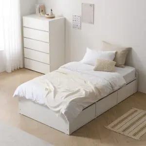 마르체 리움 서랍 무헤드 미니싱글 침대+40T 매트리스 BKC776C (착불)