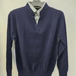 [행복한백화점][세르지오]네이비 셔츠 레이어드 티 셔츠 sntjbmf4882