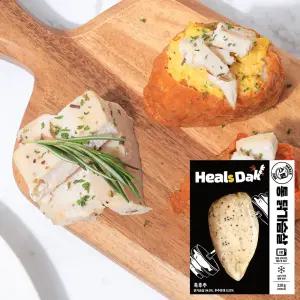 [헬스닭] 스팀 통닭가슴살(흑후추) 110g 10팩