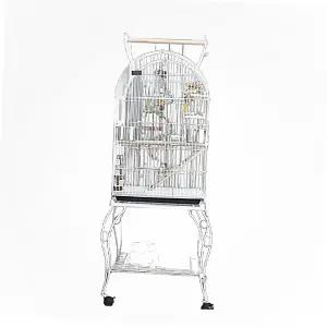 대형 금속 앵무새 빌라형 펜스 이동식 케이지 사육장 새장 특대