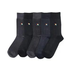 비즈니스양말 장목 신사용 체크 목긴 양말 5족 세트 아빠 선물