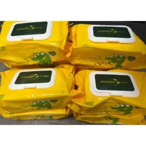 [정품] 아망떼 프렌즈 물티슈 도톰한 두꺼운 유아 아기물티슈 엠보싱 캡형 저자극 신생아 베이비물티슈 육아